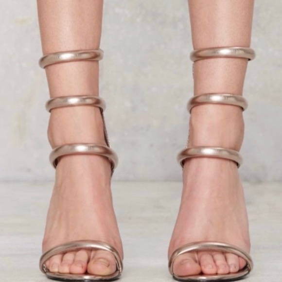 Nasty Gal On A Level - Rose Gold Heels - Picture 2 of 5